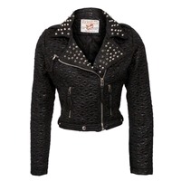 studded leather jacket